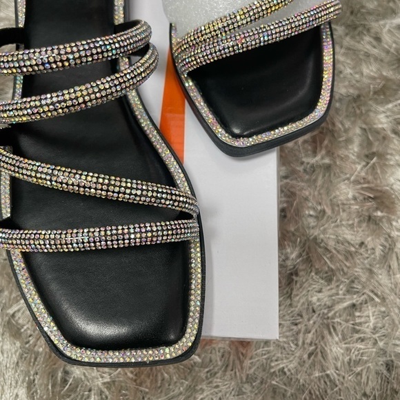 H2K Black with bling flip flop shoe - Picture 9 of 9